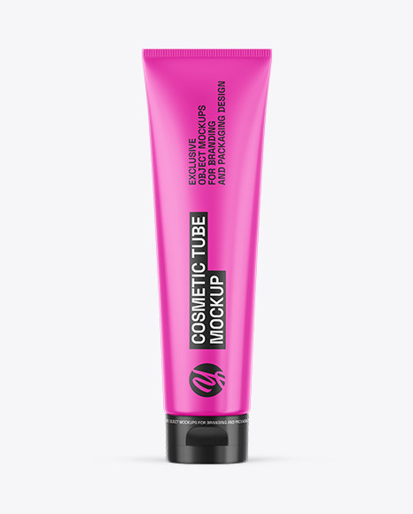 Glossy Cosmetic Tube Mockup