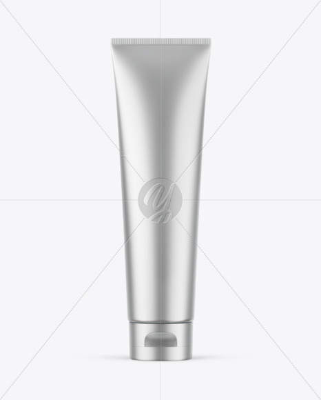 Matte Metallic Cosmetic Tube Mockup