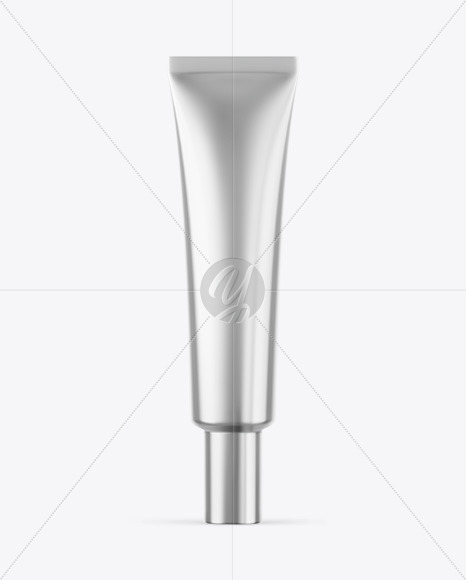 Metallic Cosmetic Tube Mockup