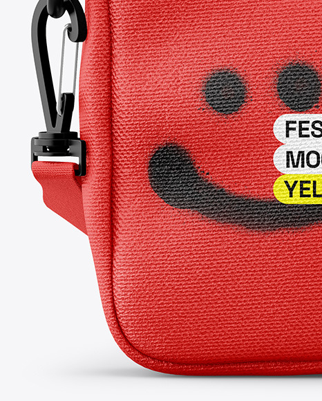 Festival Bag with Zipper Mockup - Front View