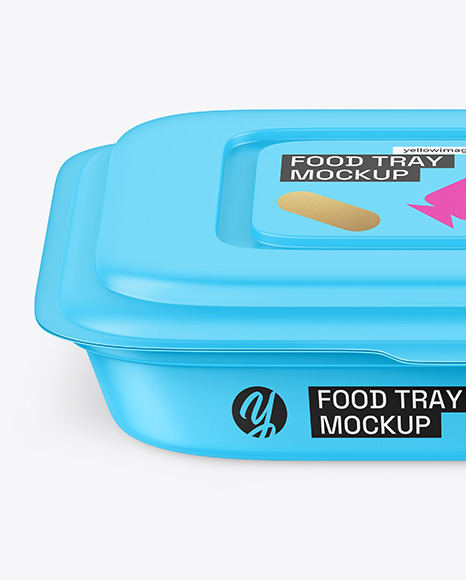 Matte Food Container Mockup