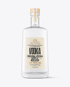 Clear Glass Vodka Bottle Mockup