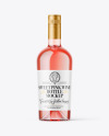 Clear Glass Pink Wine Mockup