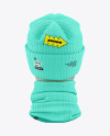 Winter Hat & Buff Mockup - Back View