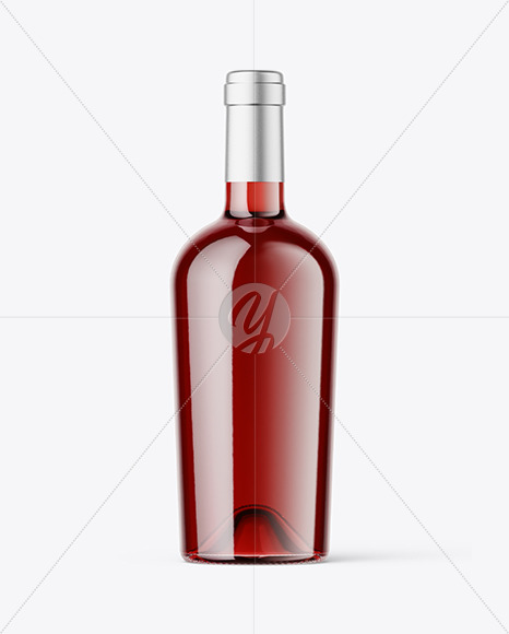 Clear Glass Red Wine Mockup