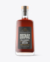 Clear Glass Cognac Bottle Mockup