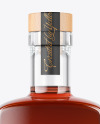 Clear Glass Cognac Bottle Mockup