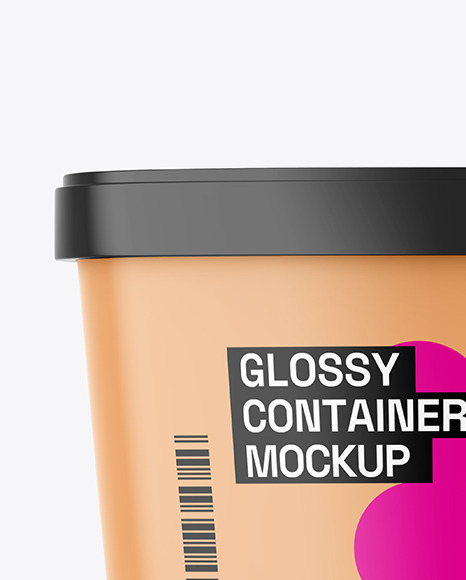 Glossy Container Mockup