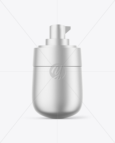 Metallic Pump Bottle Mockup