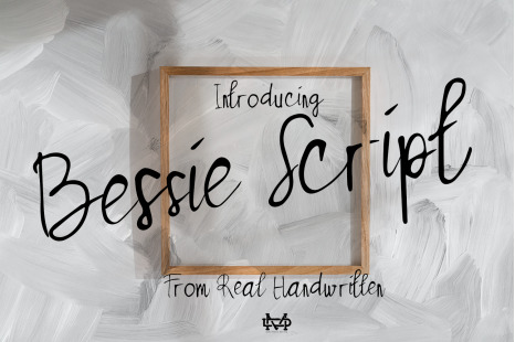 Bessie cript - Typography letters