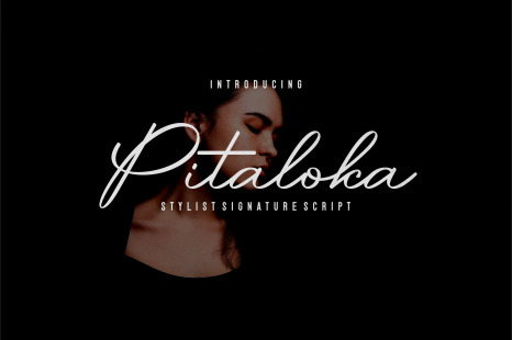 Pitaloka Stylish Signature Font - Logotypes