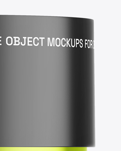 Metallic Cosmetic Jar Mockup