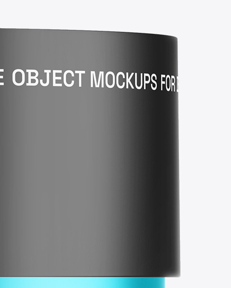 Matte Metallic Cosmetic Jar Mockup