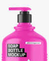 Matte Liquid Soap Bottle Mockup