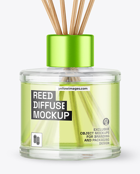 Glass Diffuser Bottle Mockup