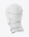 Winter Hat & Buff Mockup - Back View