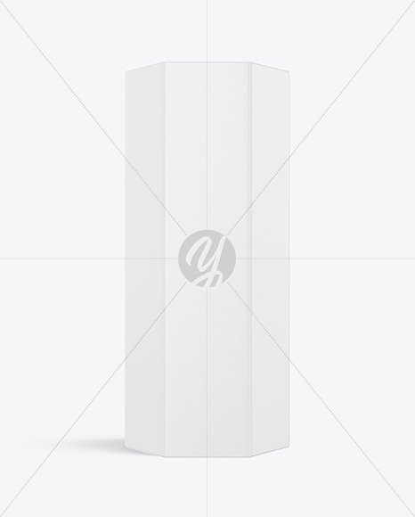 Hexagonal Paper Box Mockup