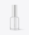 Clear Glass Nail Polish Bottle Mockup