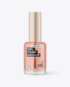 Clear Glass Nail Polish Bottle Mockup