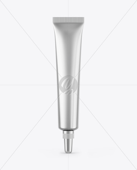 Metallic Cosmetic Tube Mockup