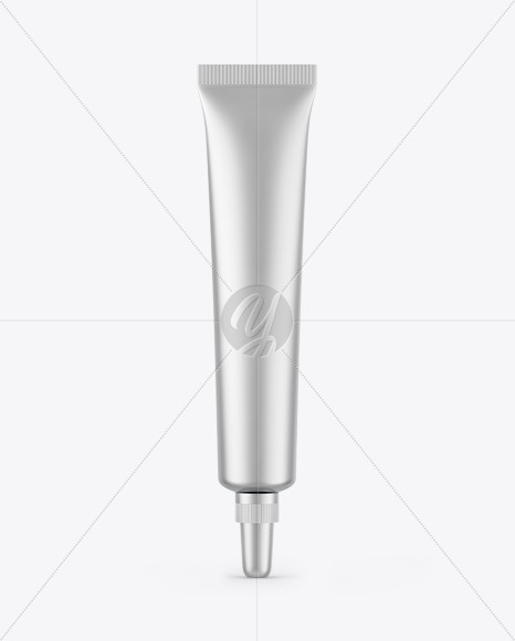 Matte Metallic Cosmetic Tube Mockup