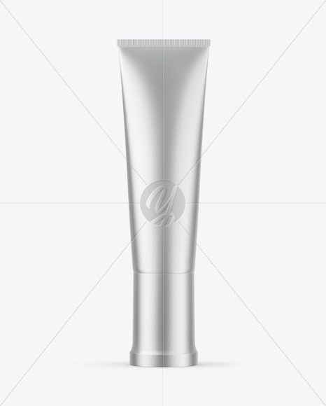 Matte Metallic Cosmetic Tube Mockup