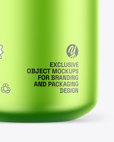 Metallized Plastic Bottle with Pills Mockup - Free Download Images High