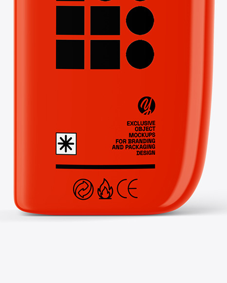 Glossy Cosmetic Bottle with Pump Mockup