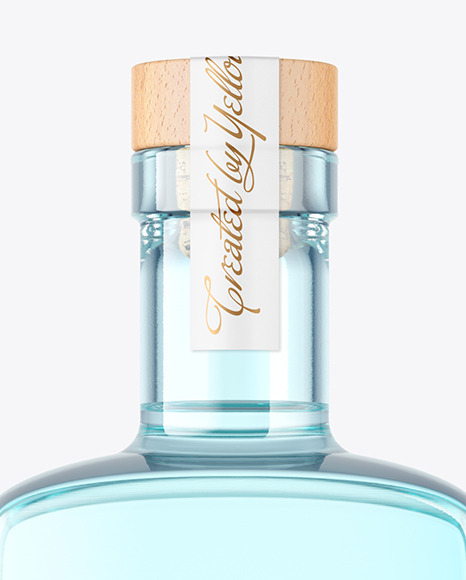 Vintage Vodka Bottle Mockup