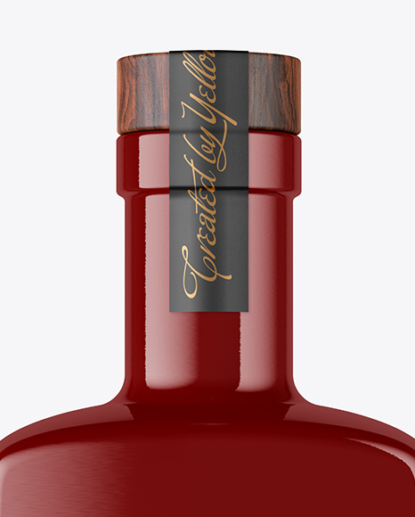 Glossy Bottle Mockup