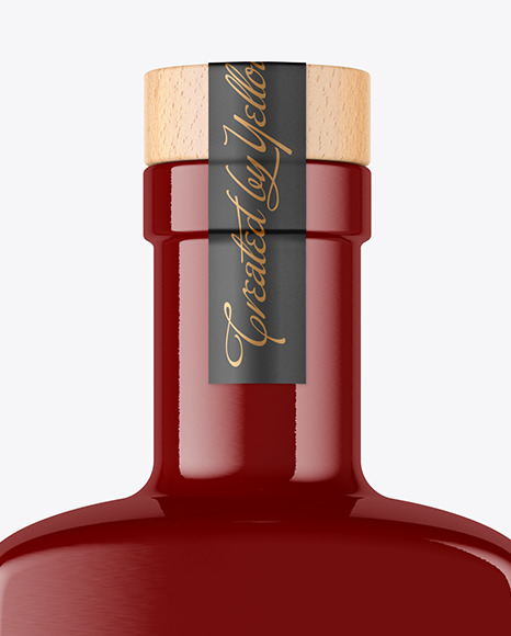 Glossy Bottle Mockup