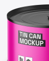 Matte Tin Can Mockup