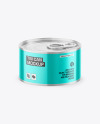 Glossy Metallic Tin Can Mockup