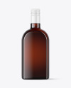 Amber Glass Bottle Mockup