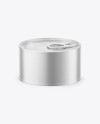 Matte Metallic Tin Can Mockup