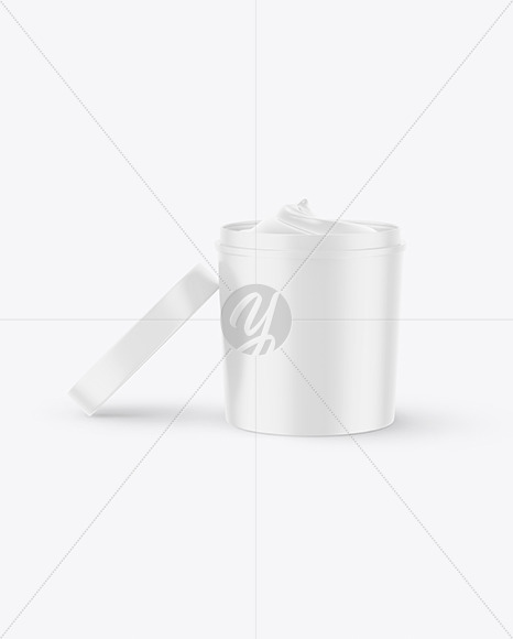 Matte Cream Jar Mockup