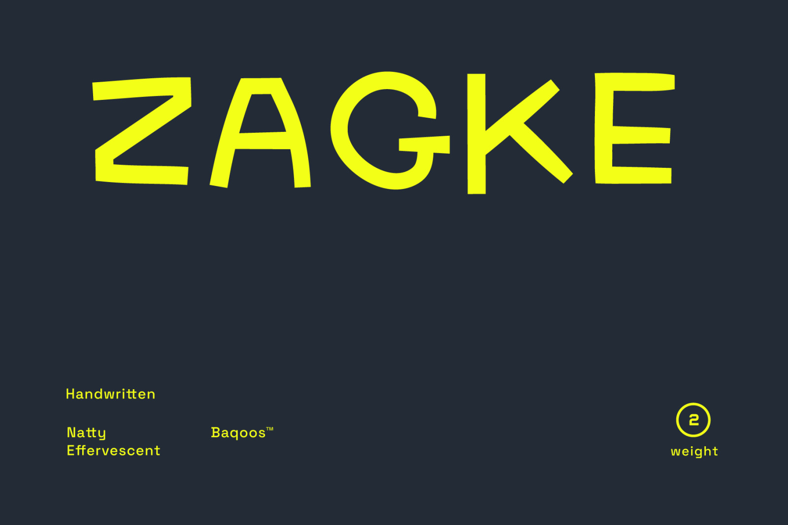 Zagke Font Zagke Font