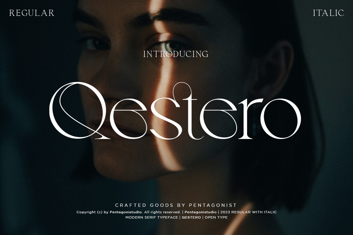 Qestero | Exotic Display Font Qestero | Exotic Display Font
