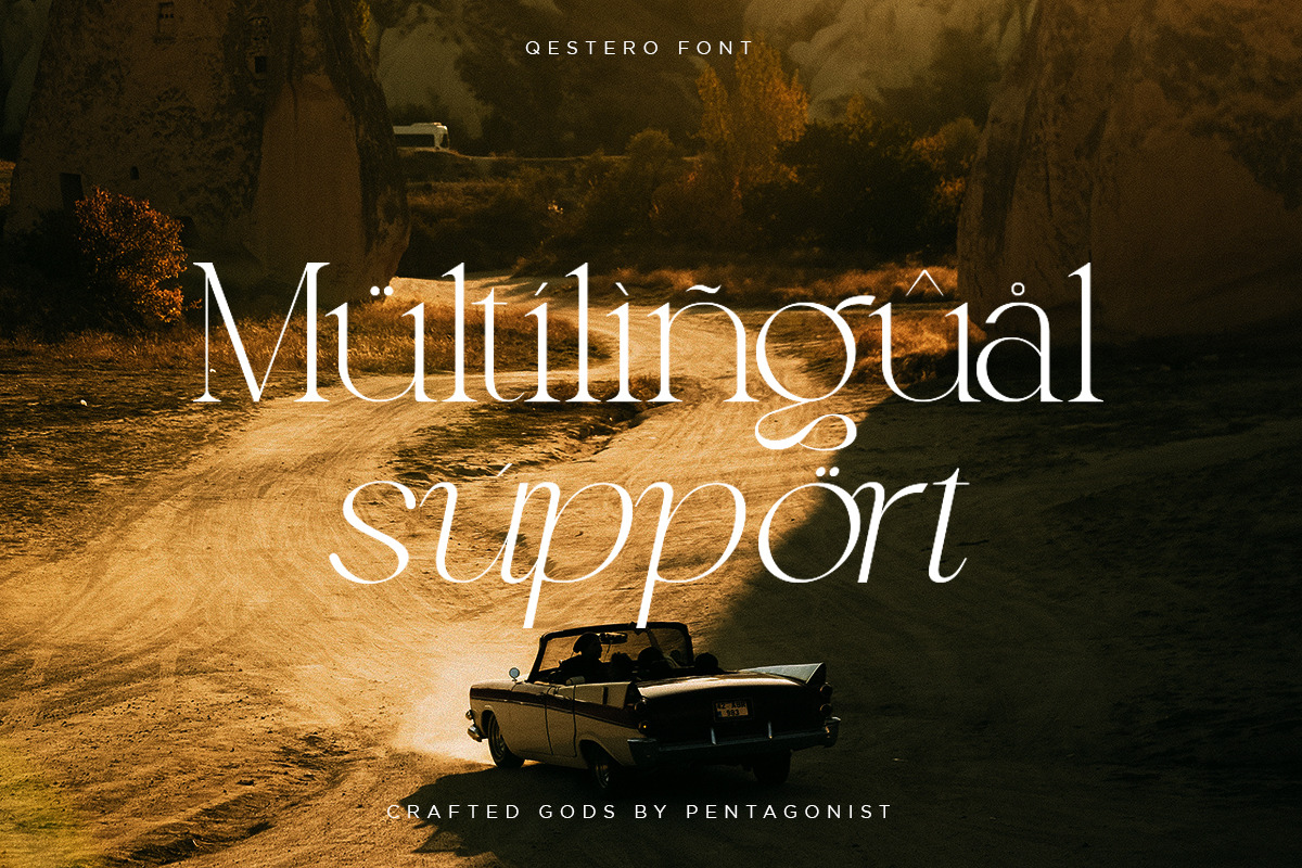 Qestero | Exotic Display Font