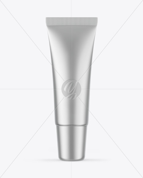 Matte Metallic Cosmetic Tube Mockup