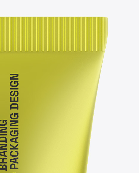Matte Metallic Cosmetic Tube Mockup