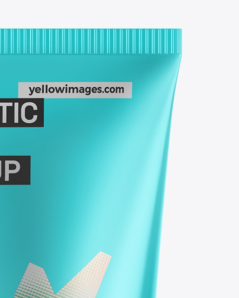 Metallic Cosmetic Tube Mockup