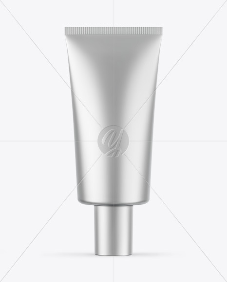 Matte Metallic Cosmetic Tube Mockup