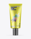Matte Metallic Cosmetic Tube Mockup