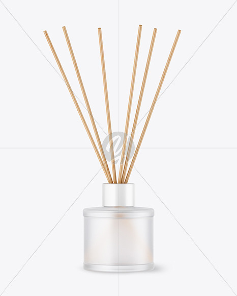 Frosted Glass Diffuser Bottle Mockup