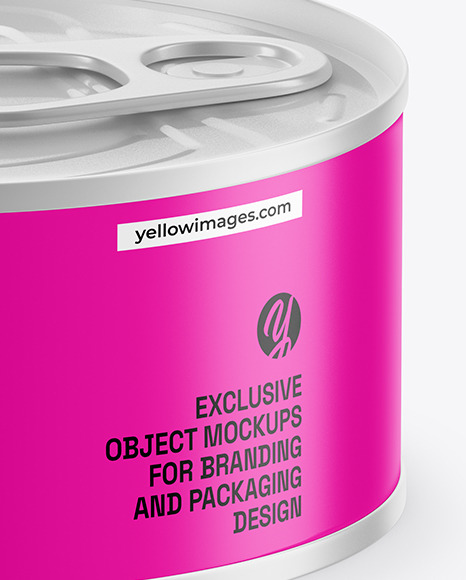 Matte Tin Can Mockup