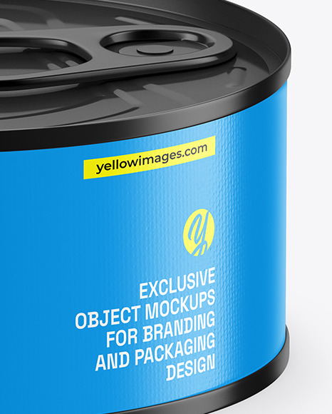 Matte Tin Can Mockup