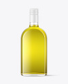 Clear Glass Olive Oil Bottle Mockup