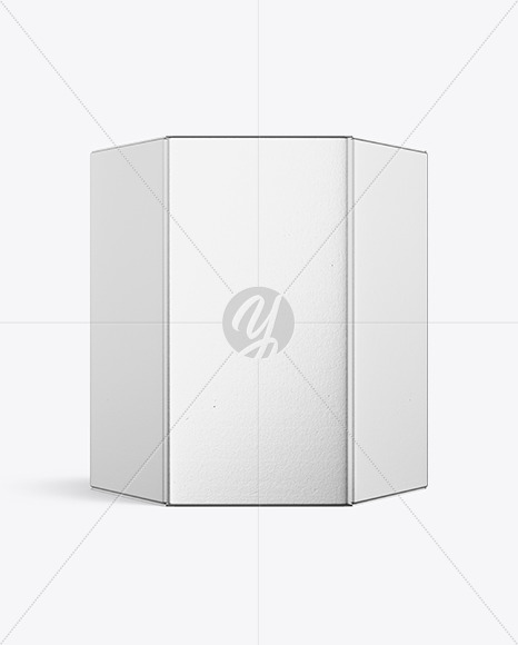 Hexagonal Metallized Paper Box Mockup - Free Download Images High