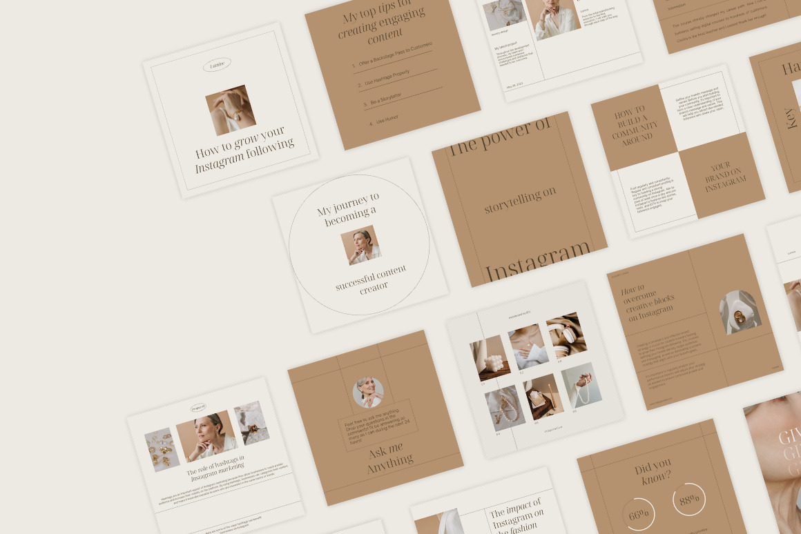 LUMINE | 18 Canva Instagram Post Templates